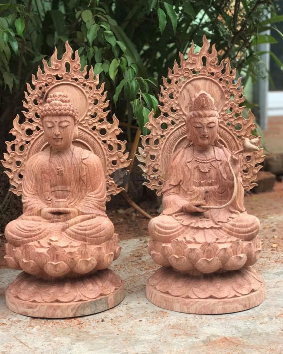 Tây Phương Tam Thánh Ngồi Đài Sen