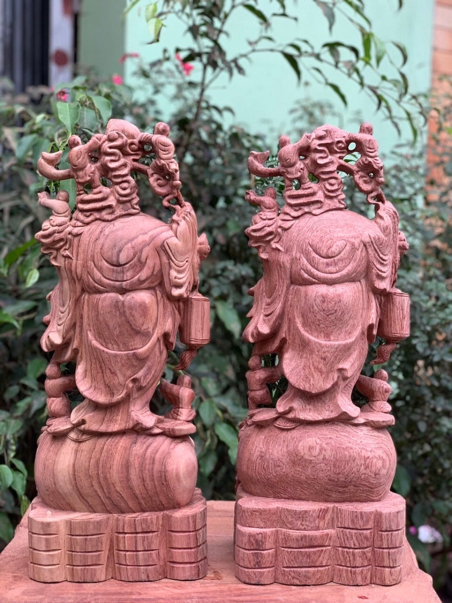 Di Lặc Ngũ Phúc Gánh Lồng Đèn Cao 52