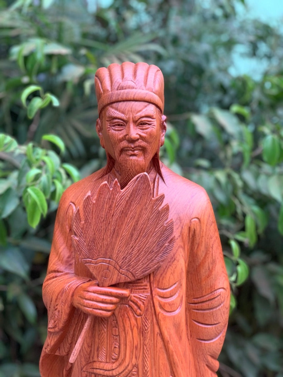 Khổng Minh - Gia Cát Lượng Gỗ Hương Cao 60