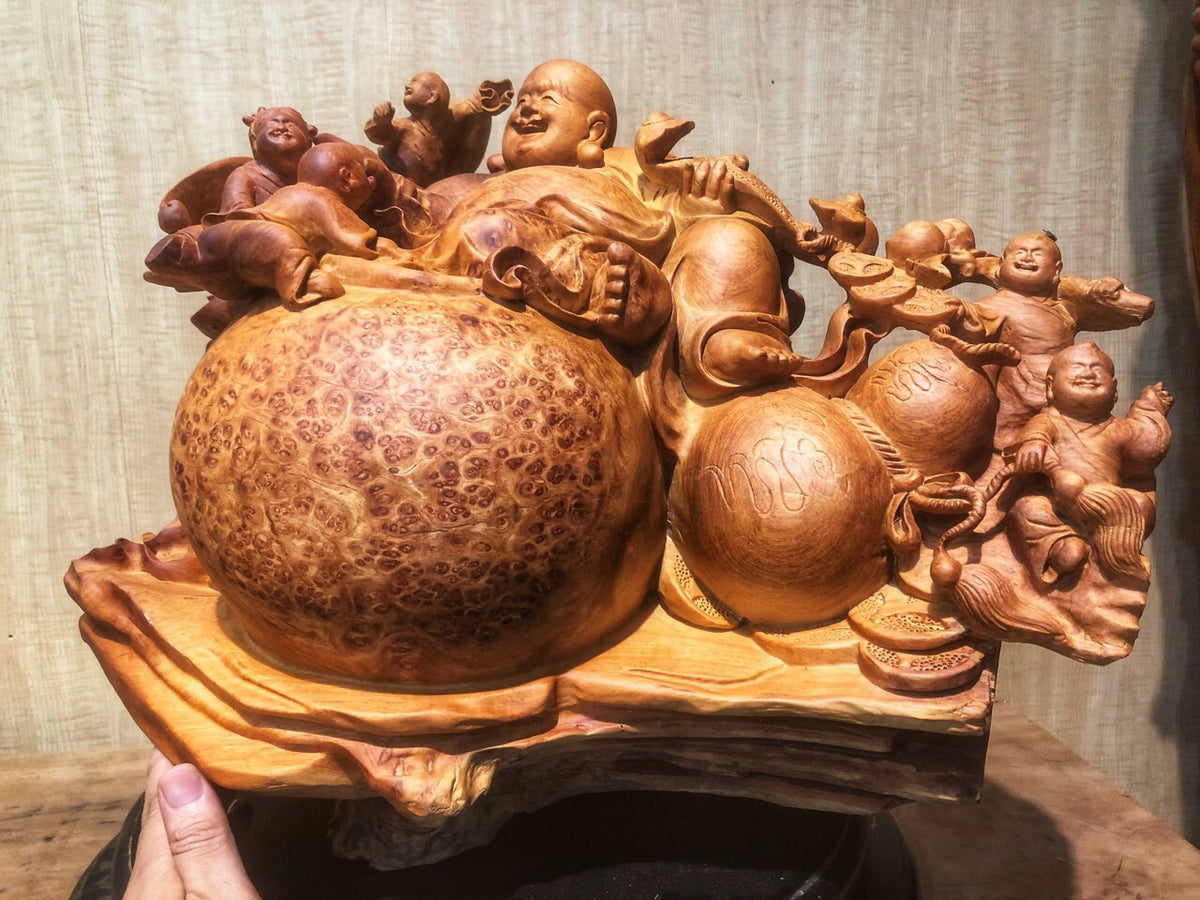 Di lặc Gỗ Nu Hương