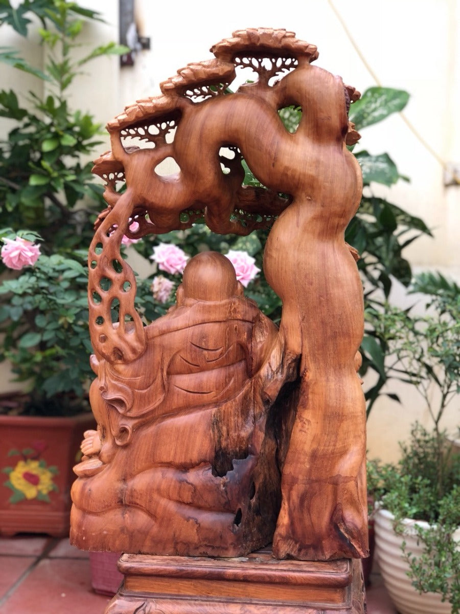 Di Lặc Ngồi Gốc Cây Tùng