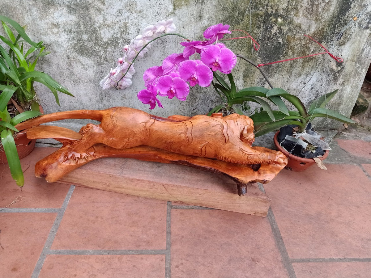 Hổ Gỗ Hương - Tượng Hổ Phong Thủy Trấn Thạch
