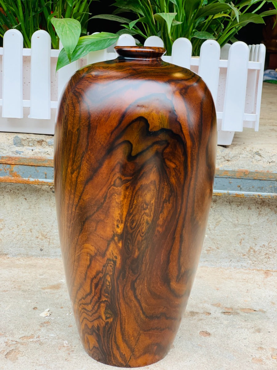Bình Chum Phú Quý Gỗ Cẩm Cao 33cm