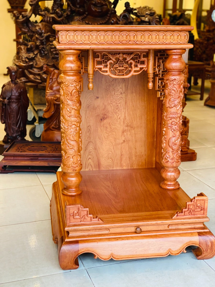 Bàn Thờ Thần Tài Gỗ Hương Cao Cấp