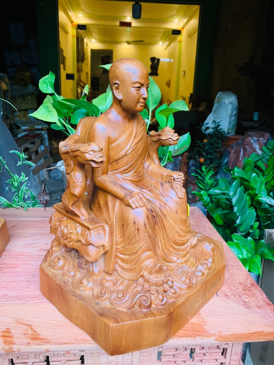 Tượng Gỗ Phật Hoàng Trần Nhân Tông