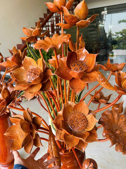 Cặp Bình Hoa Sen  Biểu Tượng Sự Thanh Tịnh - Cao 146cm