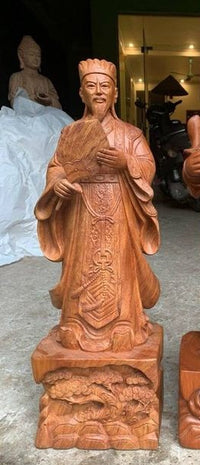 Khổng Minh - Gia Cát Lượng Gỗ Hương Cao 60