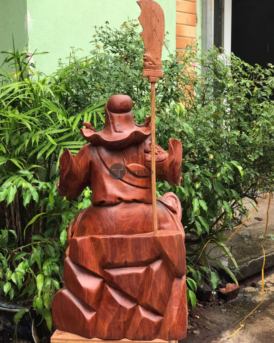 Tượng Quan Công Ngồi Đọc Sách