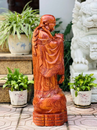Tượng gỗ di lặc chúc phúc phong thủy cao 68cm