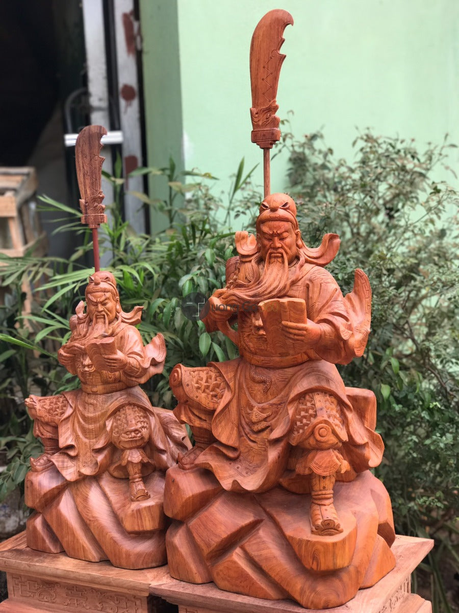 Tượng Quan Công Đọc Sách Mẫu To Cao 65