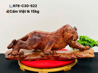 Tượng Mãnh Hổ Gỗ Cẩm Lai - Hàng To Đẹp