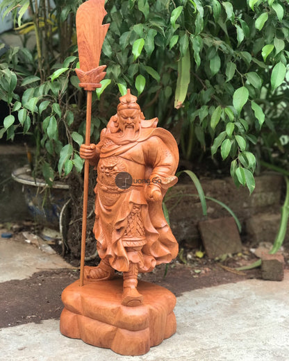 Quan Công Chống Đao Gỗ Hương Cao 50