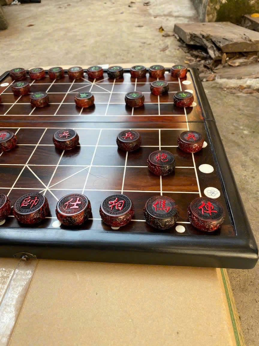 Bộ Bàn Quân Cờ Tướng Trắc Việt Cao Cấp
