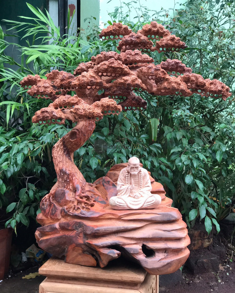 Tiểu Cảnh Bonsai Gốc Tùng Gỗ Hương