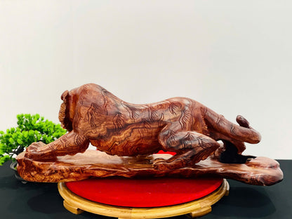 Tượng Mãnh Hổ Gỗ Cẩm Lai - Hàng To Đẹp