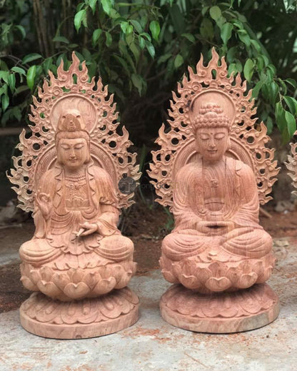 Tây Phương Tam Thánh Ngồi Đài Sen