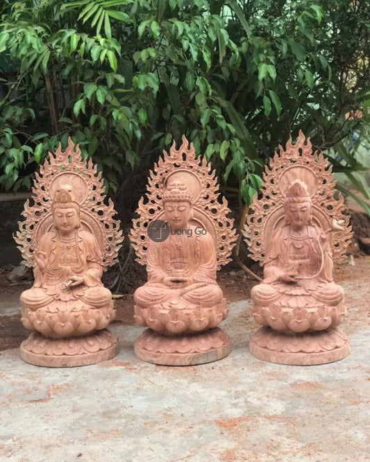 Tây Phương Tam Thánh Ngồi Đài Sen