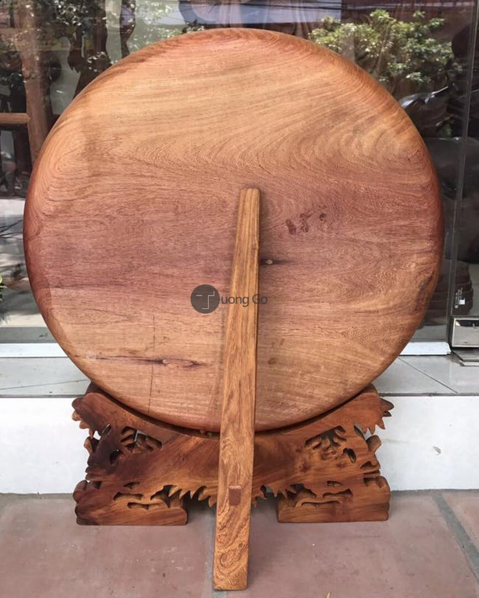 Đĩa Gỗ Tứ Linh - Long Lân Quy Phụng