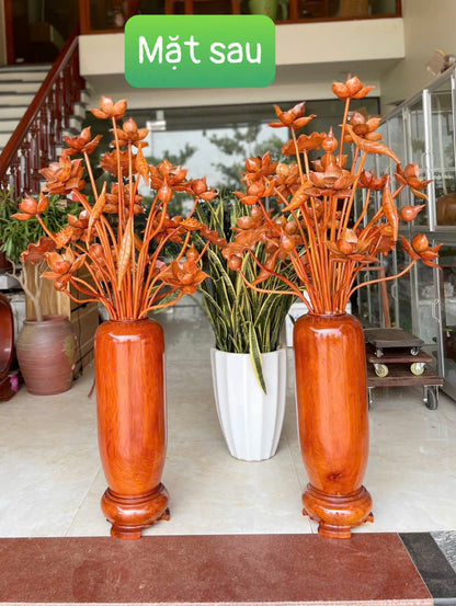 Cặp Bình Hoa Sen  Biểu Tượng Sự Thanh Tịnh - Cao 146cm