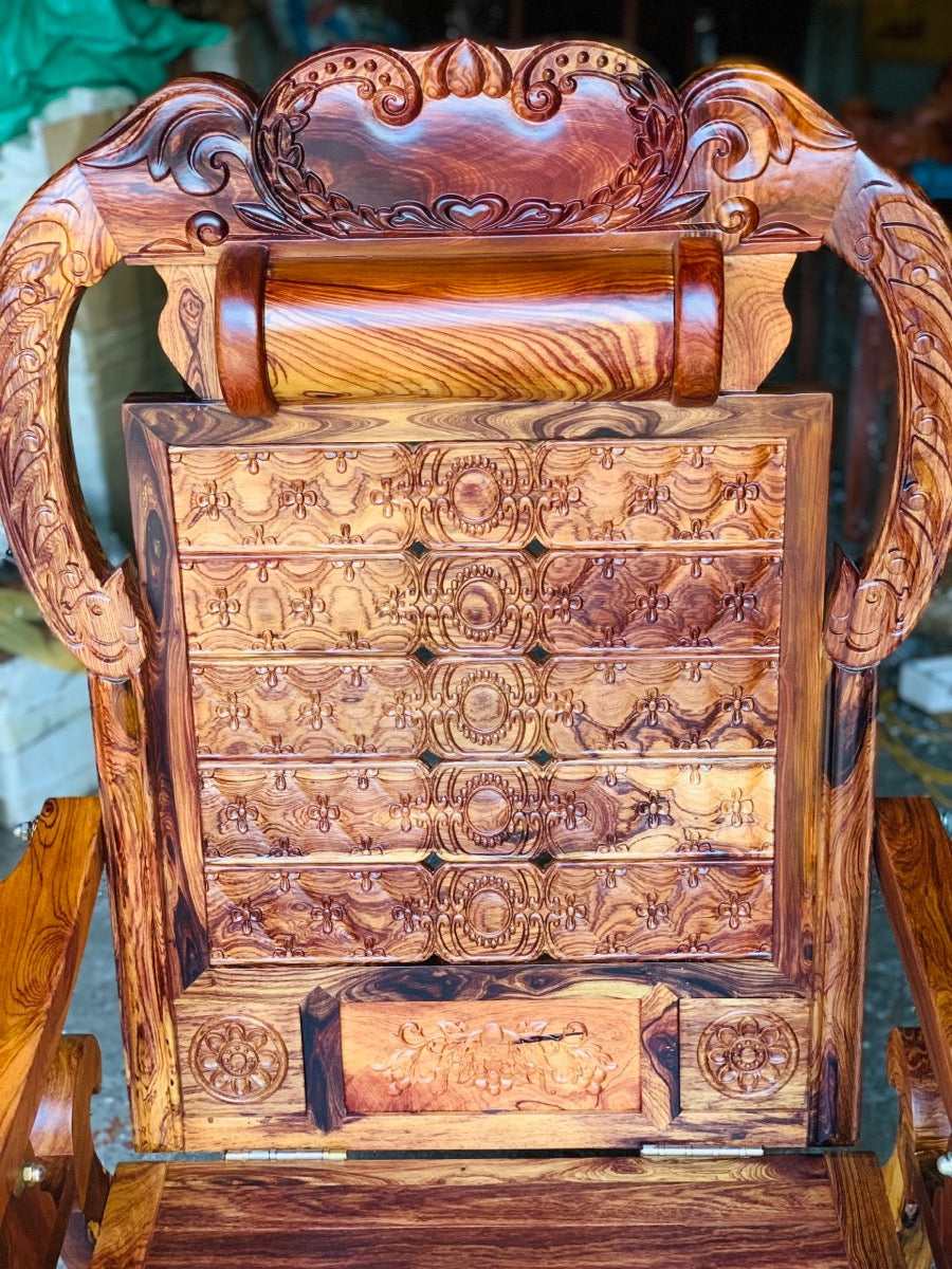 Ghế Gỗ Đu Đưa Cung Đàn