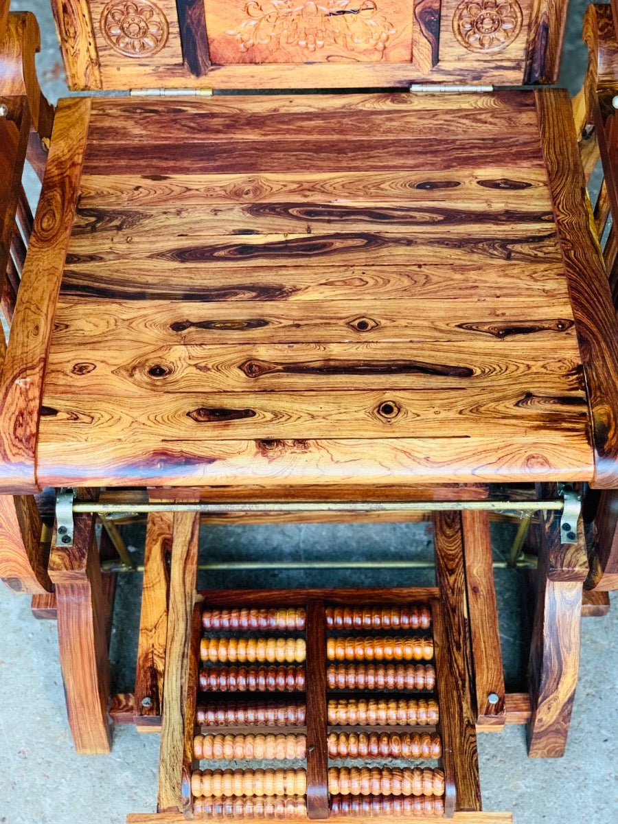 Ghế Gỗ Đu Đưa Cung Đàn