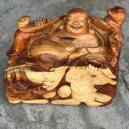 Tượng Gỗ Di Lặc Ngồi