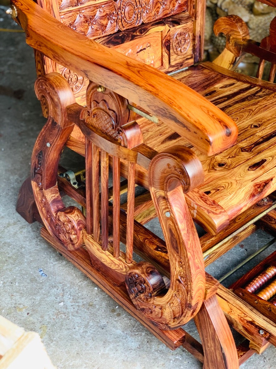 Ghế Gỗ Đu Đưa Cung Đàn
