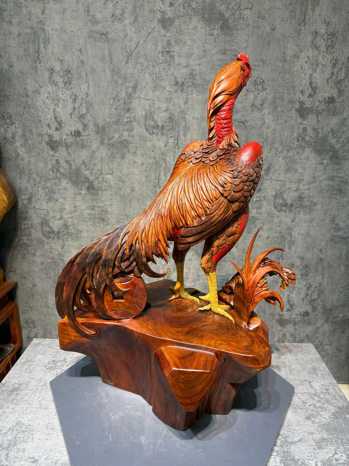 Chiến Kê Tác Phẩm Nghệ Thuật Gỗ Hương Ta Gia Lai