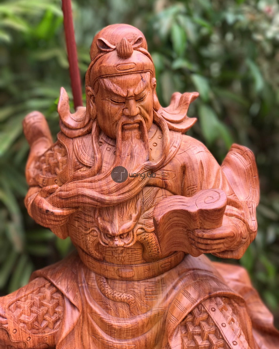 Tượng Quan Công Đọc Sách Mẫu To Cao 65