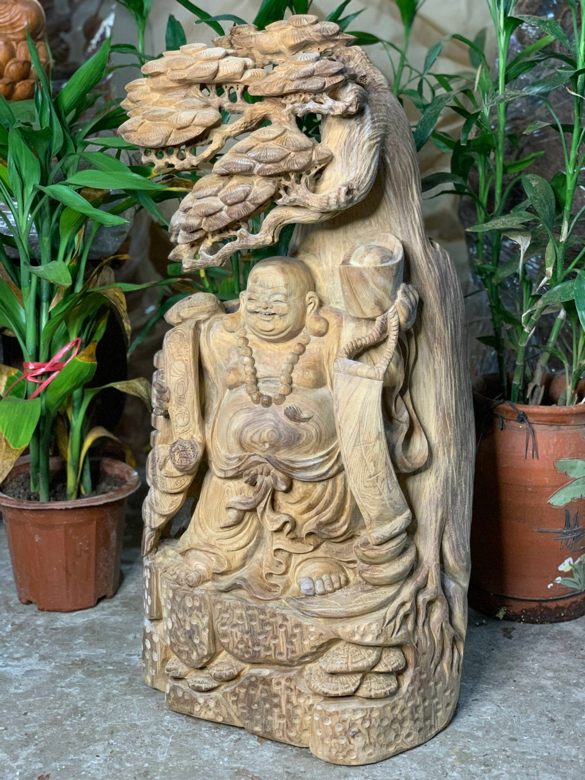 Tượng Phật Di Lặc  Gỗ Ngọc Am để Mộc Cao 72