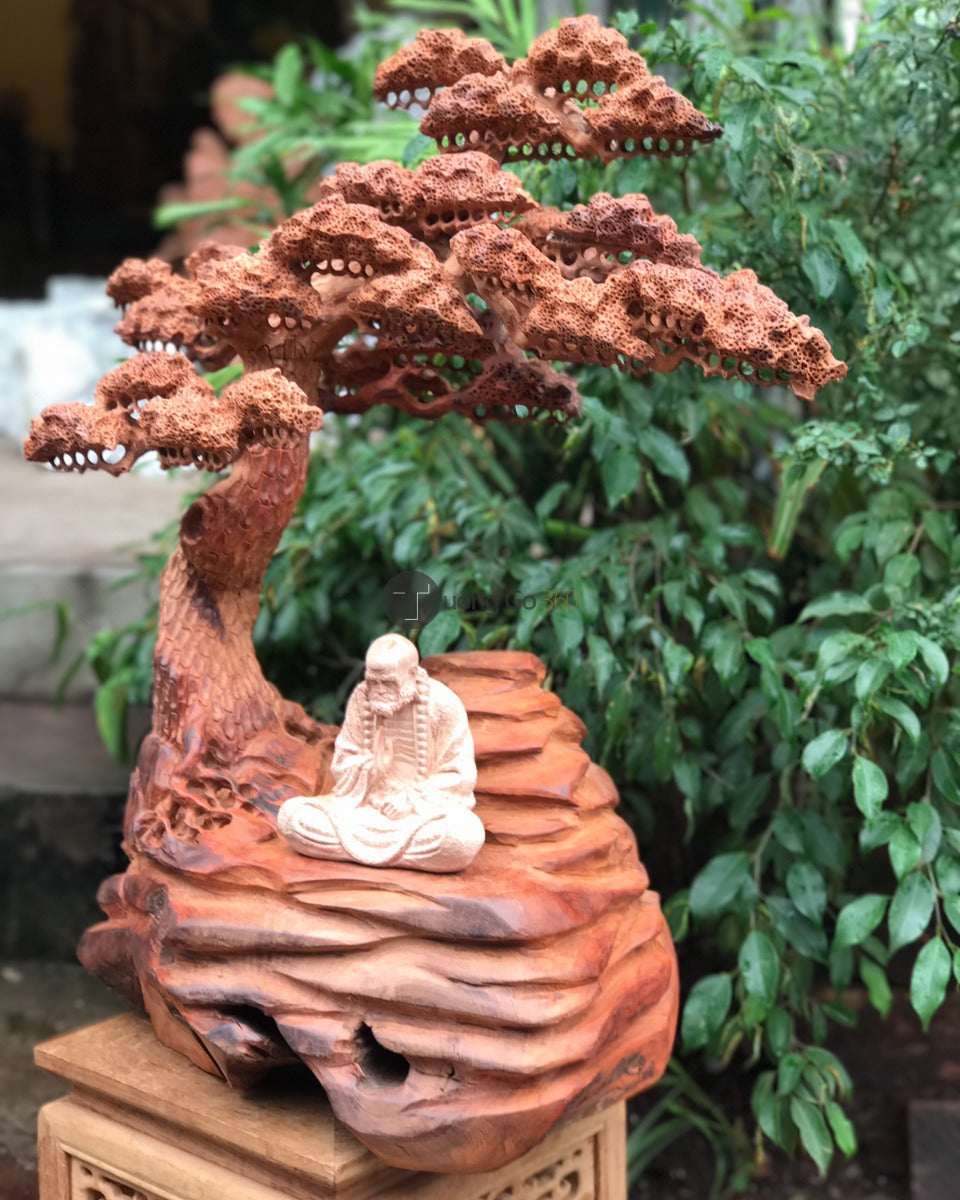 Tiểu Cảnh Bonsai Gốc Tùng Gỗ Hương