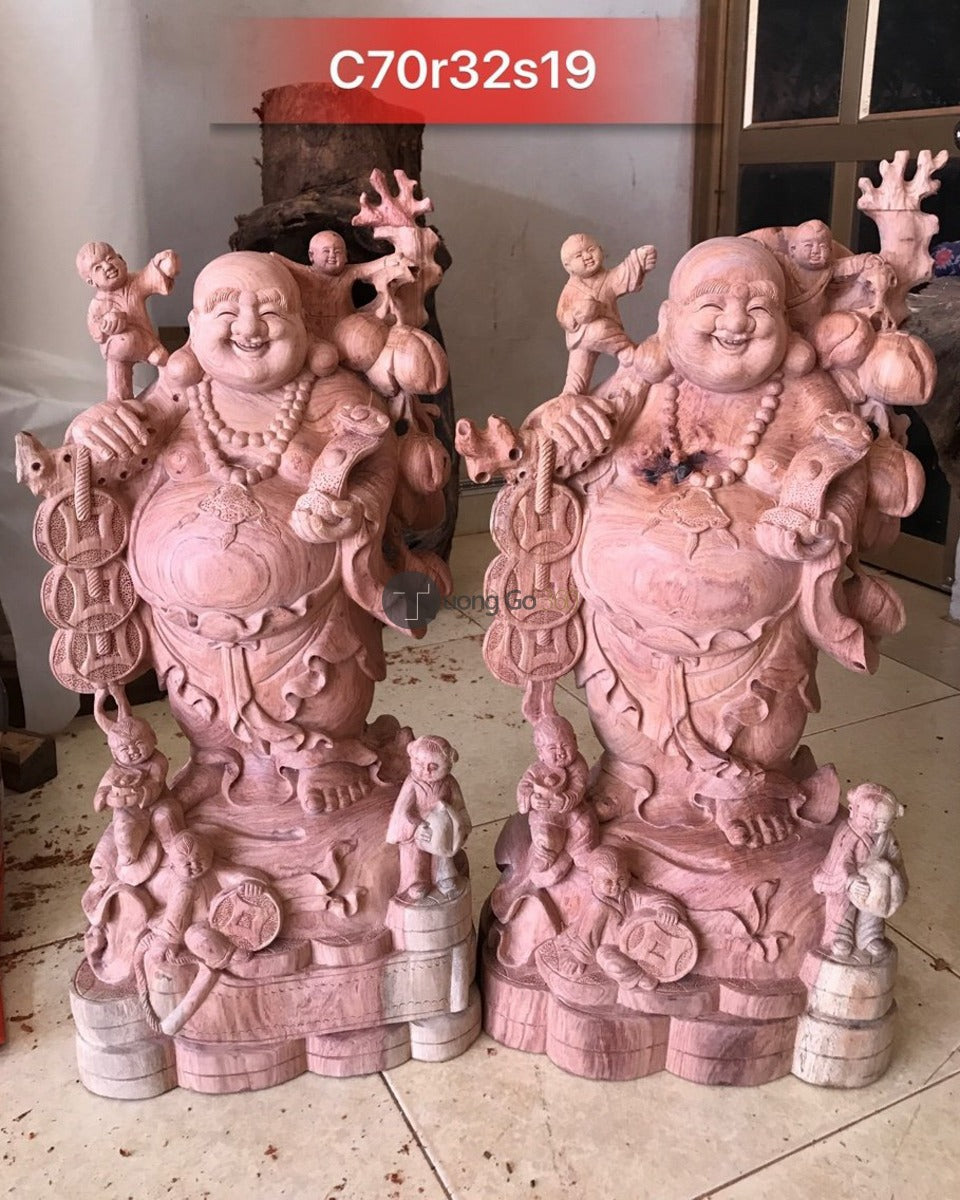 Di Lặc Ngũ Phúc Gỗ Hương