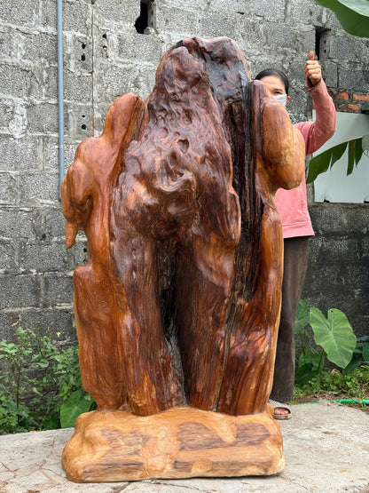 Phôi Gỗ Tự Nhiên Lũa Ngọc Am Nghệ Thuật Kích Thước 145x88x40cm 250kg