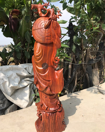 Tượng Gỗ Sư Tổ  - Đạt Ma Quá Hải Cao 80