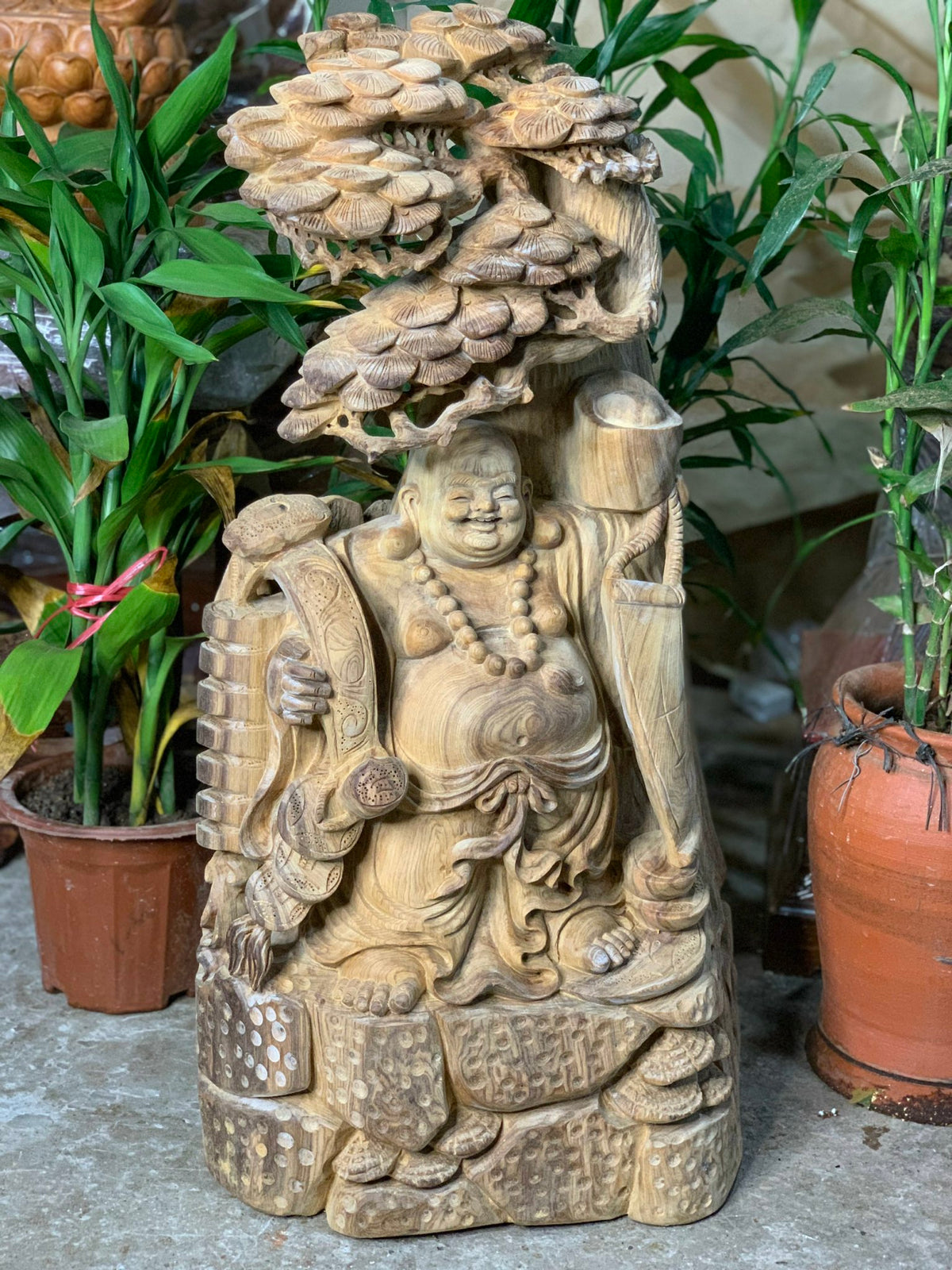 Tượng Phật Di Lặc  Gỗ Ngọc Am để Mộc Cao 72