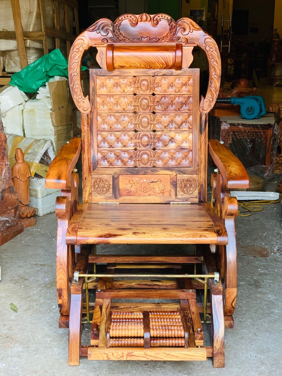 Ghế Gỗ Đu Đưa Cung Đàn