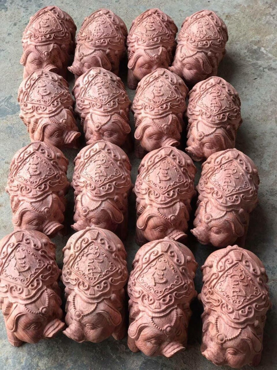 Cặp Lợn Phát Tài gỗ Hương