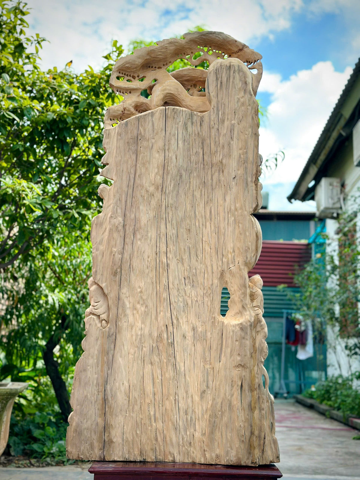 Tượng Di Lặc Tam Phúc Gỗ Ngọc Am - Hàng Mộc Nguyên Khối, Siêu Thơm