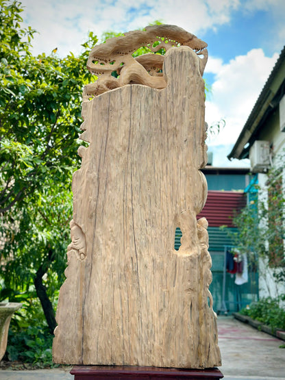 Tượng Di Lặc Tam Phúc Gỗ Ngọc Am - Hàng Mộc Nguyên Khối, Siêu Thơm