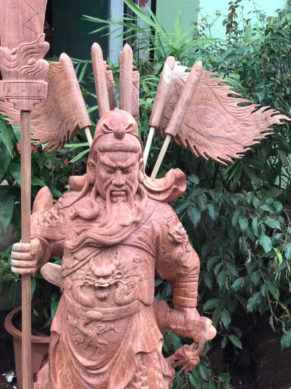 Tượng Quan Công Chống Đao Cao 1m