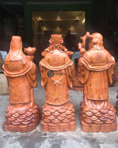 Tượng Gỗ Phúc Lộc Thọ - Tam Đa Gỗ Hương