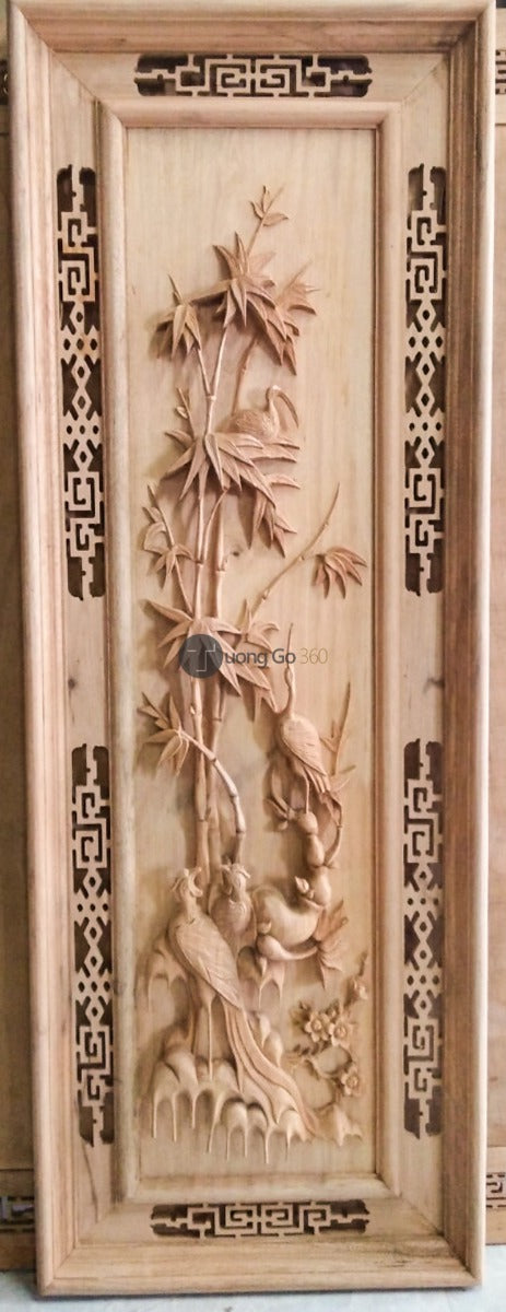 Tranh Gỗ  Bốn Mùa - Khung Kép