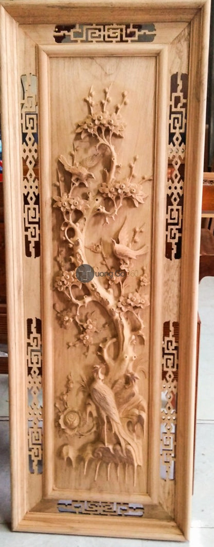 Tranh Gỗ  Bốn Mùa - Khung Kép