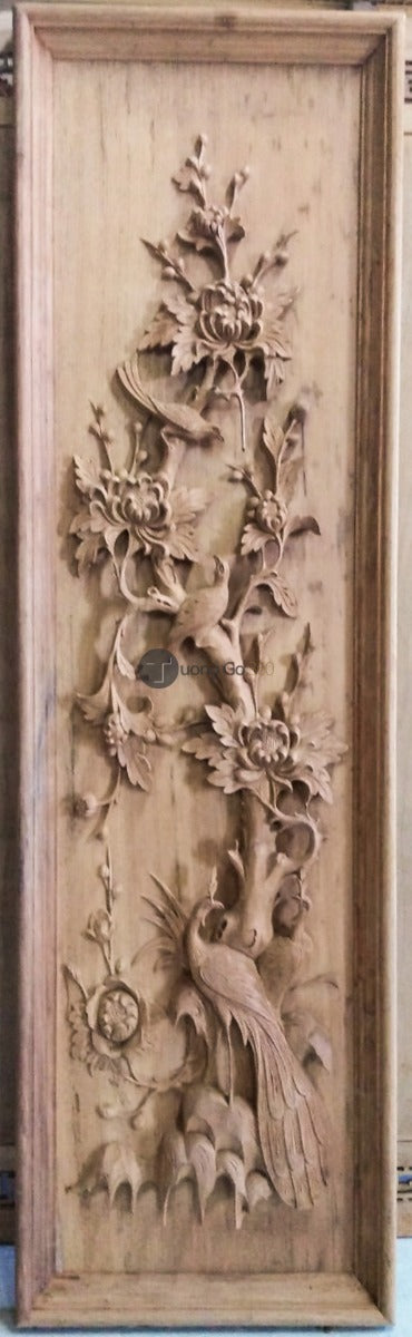 Tranh Gỗ Bốn Mùa - Khung Đơn