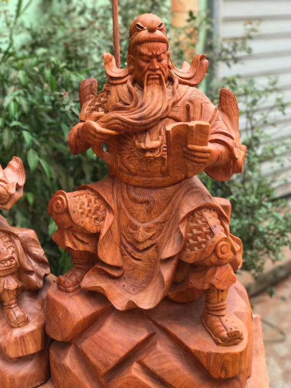 Tượng Quan Công Đọc Sách Mẫu To Cao 65