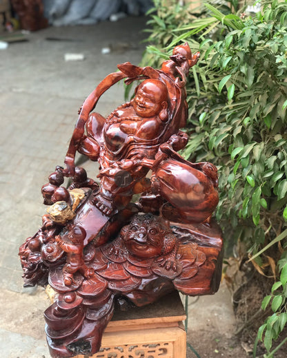 Di Lặc Ngũ Phúc Hoan Hỷ Gỗ Hương Gia Lai