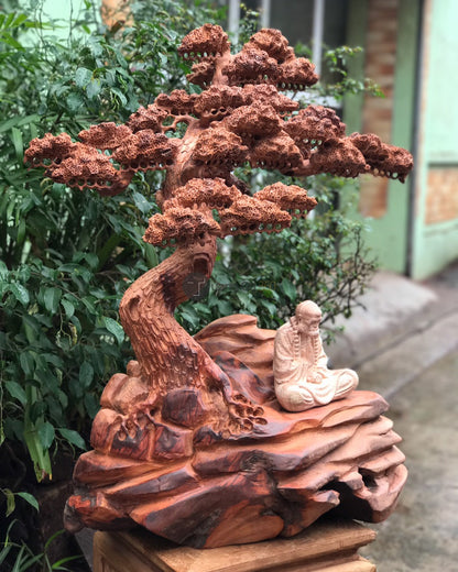 Tiểu Cảnh Bonsai Gốc Tùng Gỗ Hương