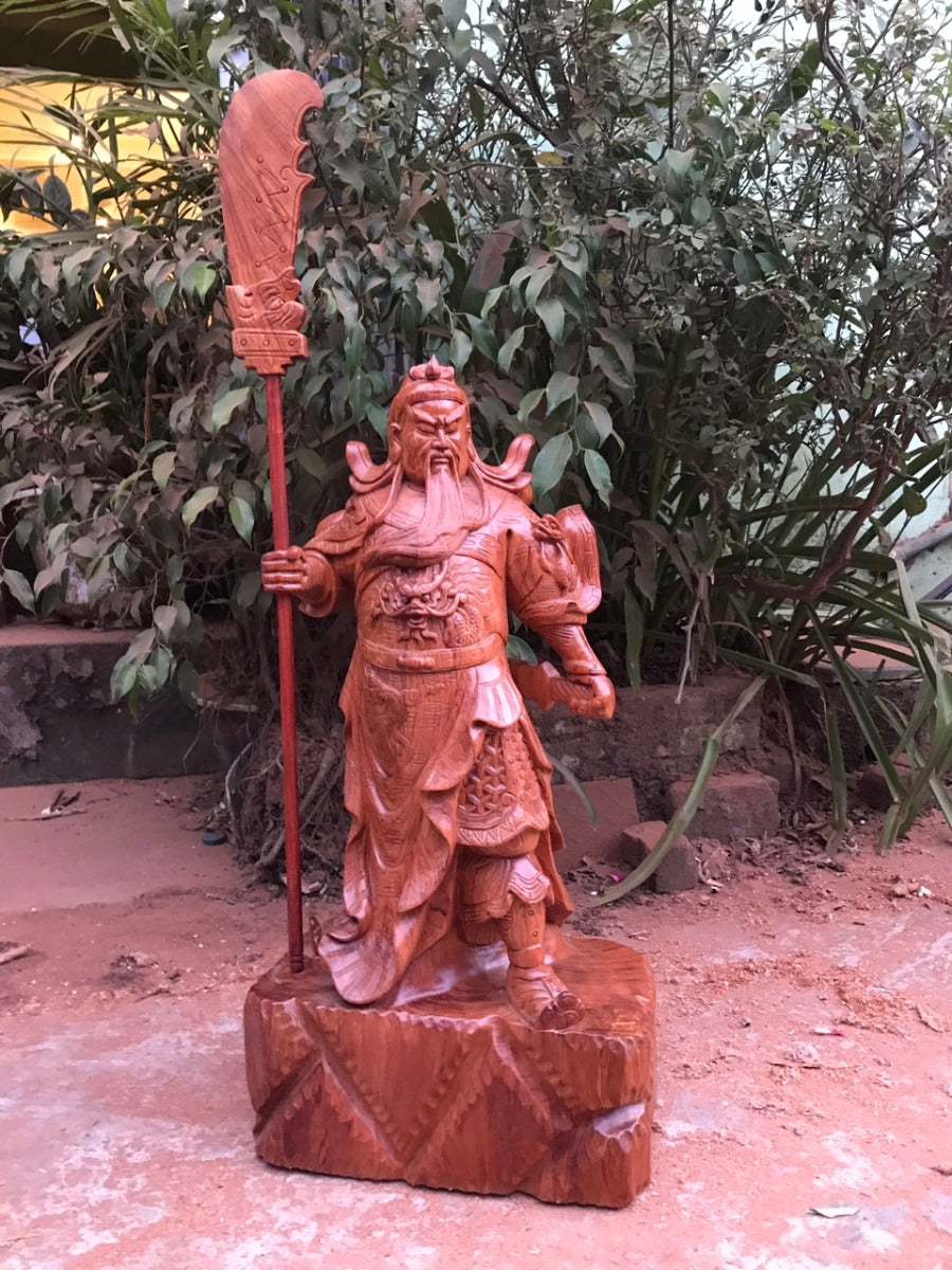 Tượng Quan Công Trấn Ải Gỗ Cẩm Nhập
