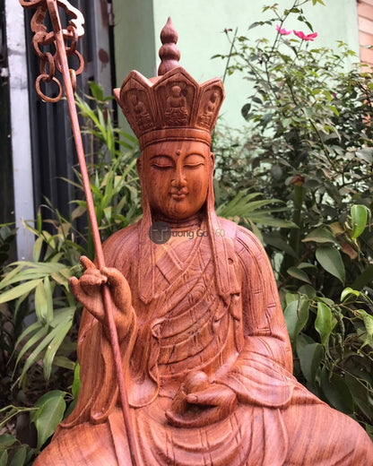 Tượng Địa Tạng Vương Cao 50 Gỗ Hương