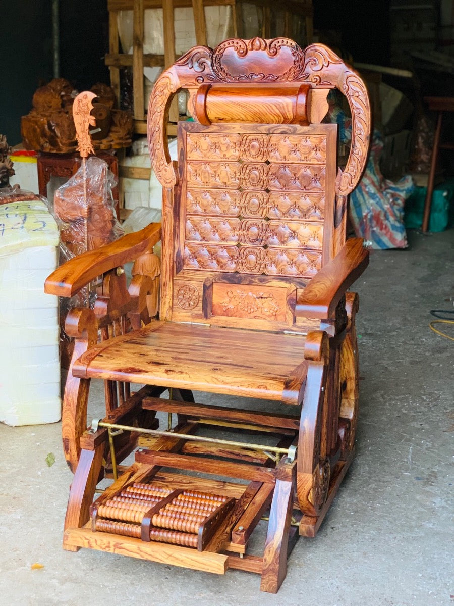 Ghế Gỗ Đu Đưa Cung Đàn